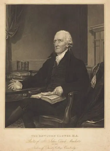 Rev. John Clowes, by Edward Scriven