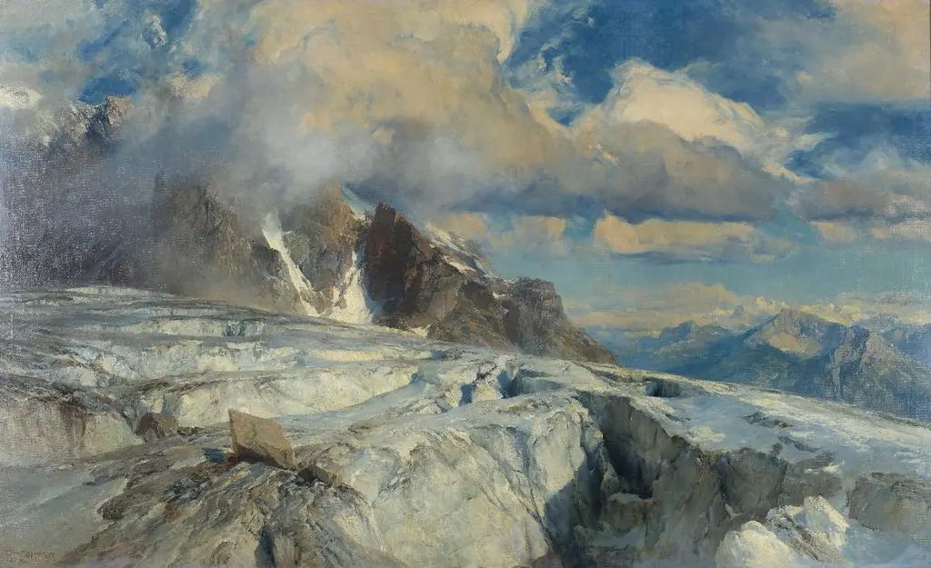 Saleinaz-Gletscher im Mont-Blanc-Gebiet, by Edward Theodore Compton