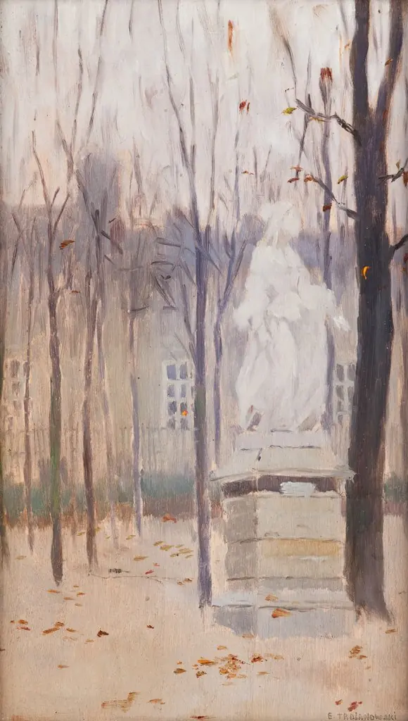 In the Luxembourg Garden, by Edward Trojanowski