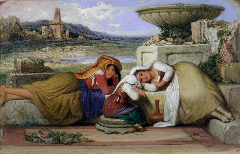 Mendicants of the Roman Campagna, by Edward Villiers Rippingille