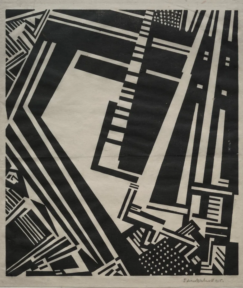 Illustration (Typhoon), by Edward Wadsworth, 1914