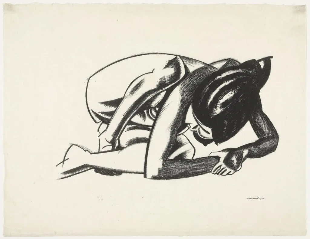 Untitled, by Edward Wadsworth, ink, 1920