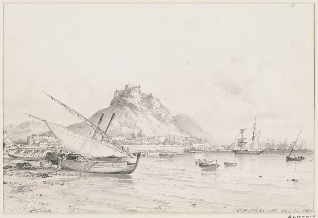 Alicante, by Edward William Cooke, 1860