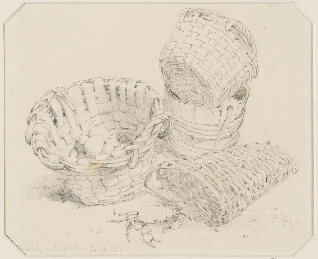 Baskets, by Edward William Cooke, 1833