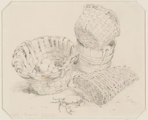Baskets, by Edward William Cooke