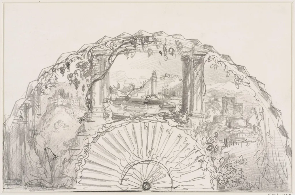 Fan design, by Edward William Cooke, 1830