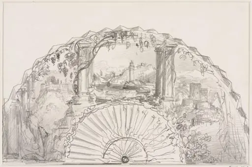 Fan design, by Edward William Cooke