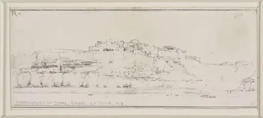 Monastery of Copts at Gebel et Tayr, by Edward William Cooke