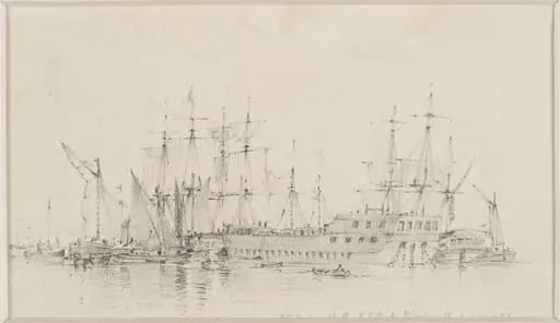 Old Mag off the East India Dock, Blackwall, by Edward William Cooke