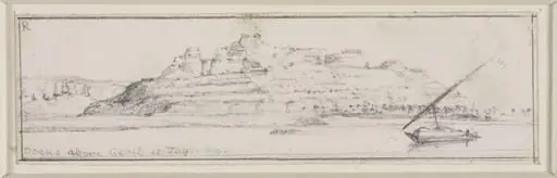 Rocks above Gebel et Tayr, by Edward William Cooke