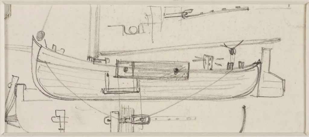 Section of a sailing barge, by Edward William Cooke, 1850