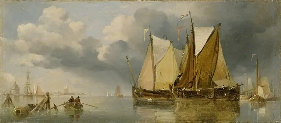 Shipping on the IJ, by Edward William Cooke