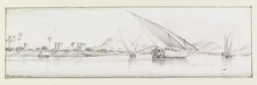 Study of shipping and boats, by Edward William Cooke
