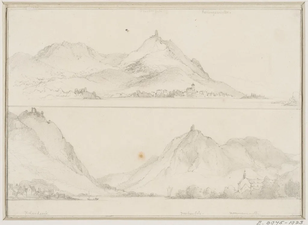 View of the Drachenfels and Königswinter, by Edward William Cooke, 1850