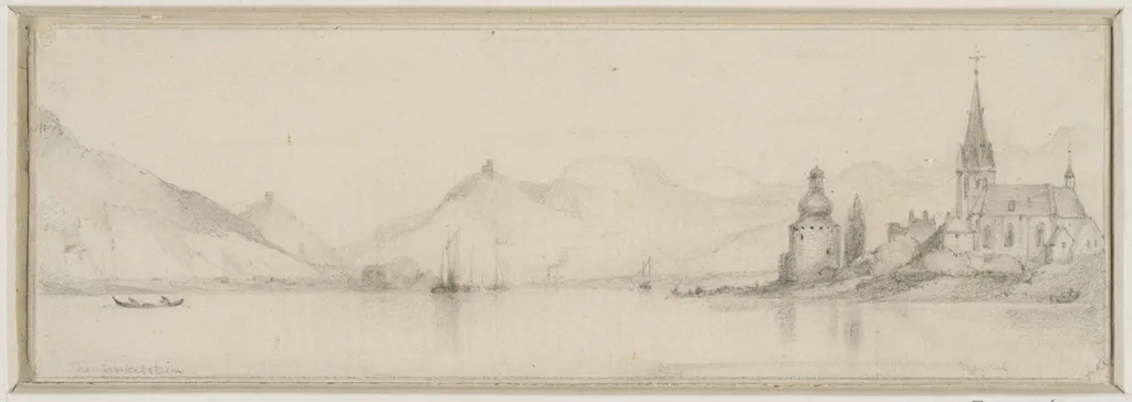 View of the Unkelstein and Unkel, by Edward William Cooke, 1850
