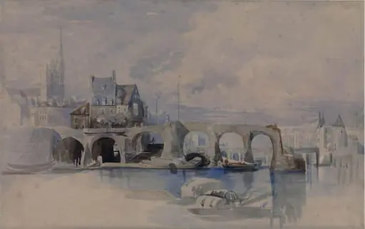 Avignon, the Ruined Bridge, by Edward William RA FRS FSA Cooke
