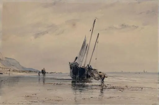 Brighton Sands, by Edward William RA FRS FSA Cooke