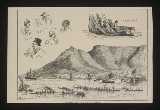 Regatta at Table Bay, S. Africa