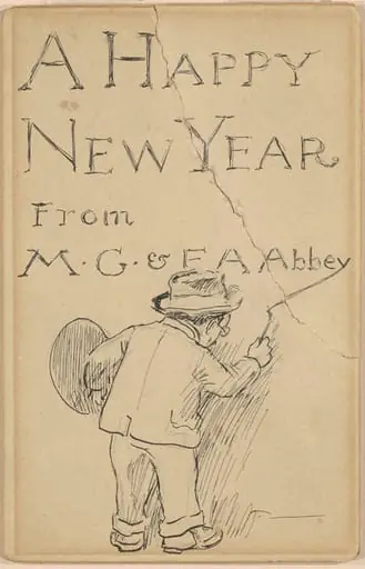 A Happy New Year, by Edwin Austin Abbey