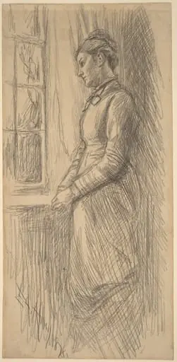Solitude: Miss Vesta Rollinstall, by Edwin Austin Abbey