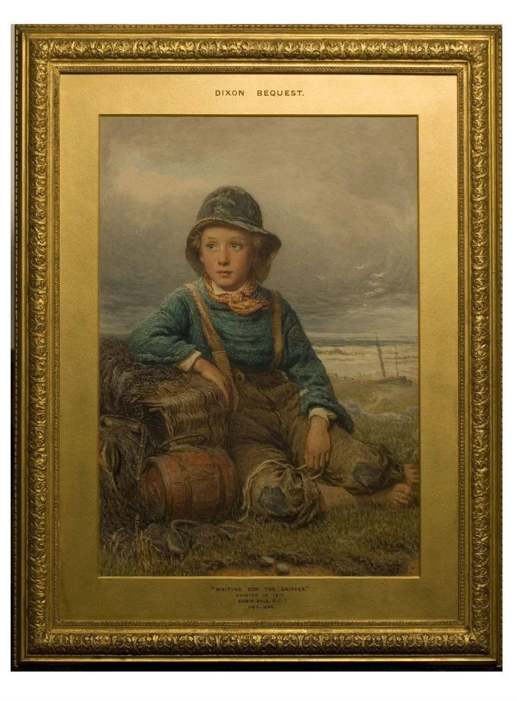 Waiting for the Skipper, by Edwin Bale, paint, 1871