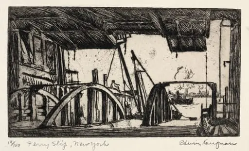 Ferry Slip, by Edwin Kaufman