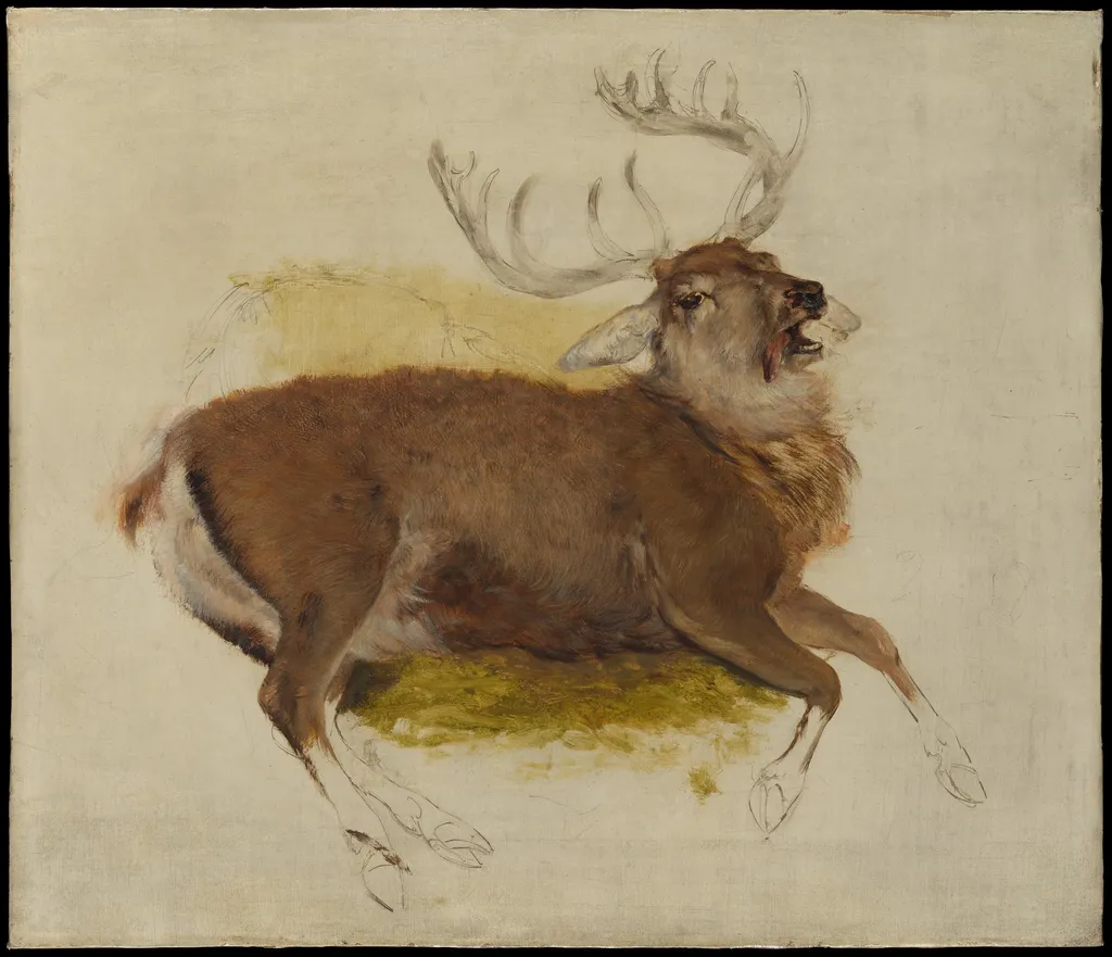 Dying Stag, by Edwin Landseer, oil, 1830