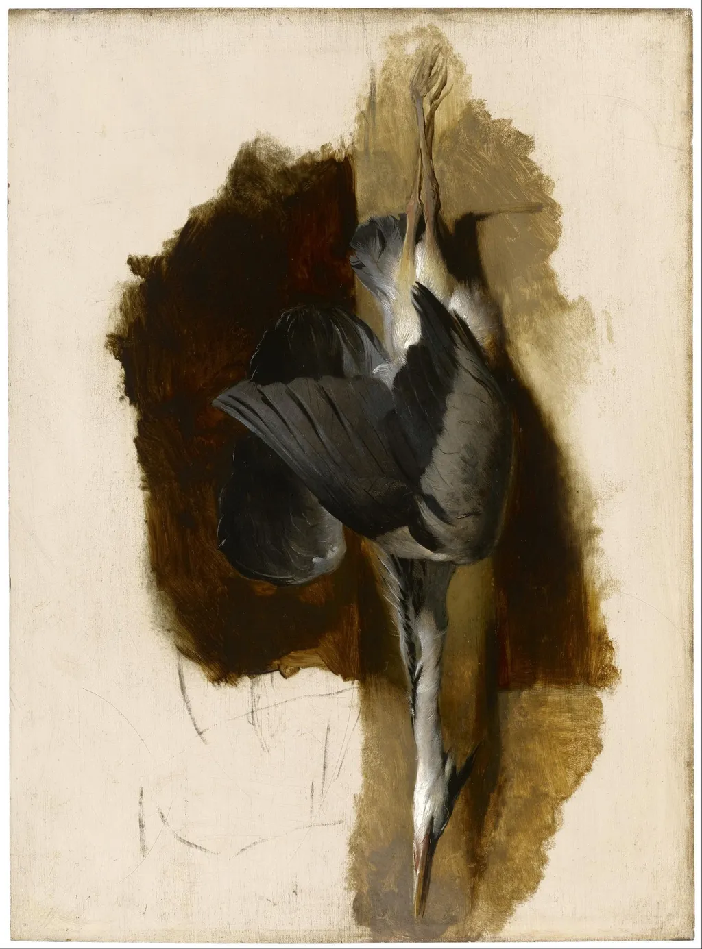 Study of a Dead Heron, by Edwin Landseer, oil, 1832