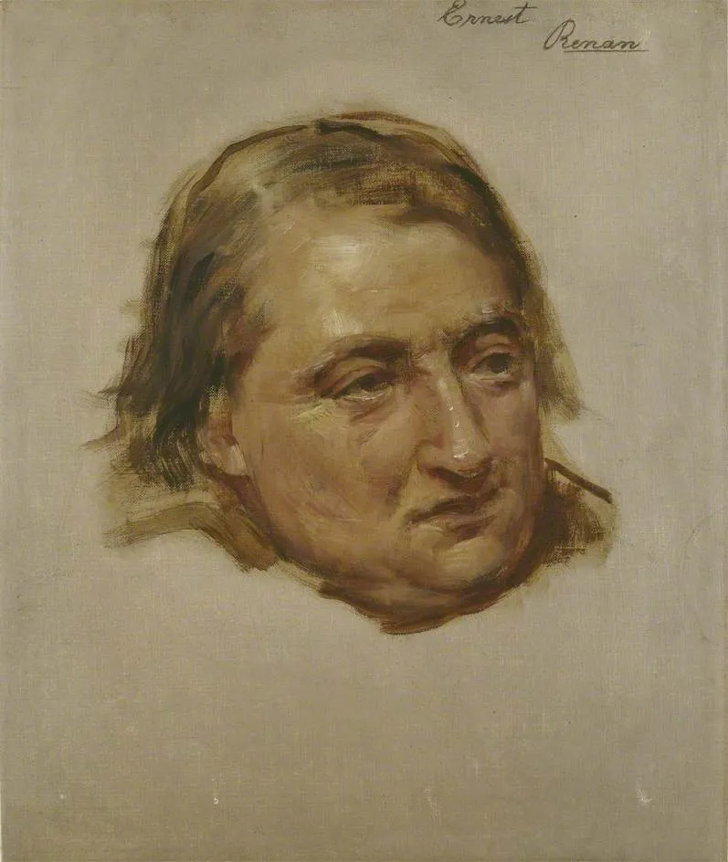 Study for the Portrait of Ernest Renan, by Edwin Long, unspecified, 1890
