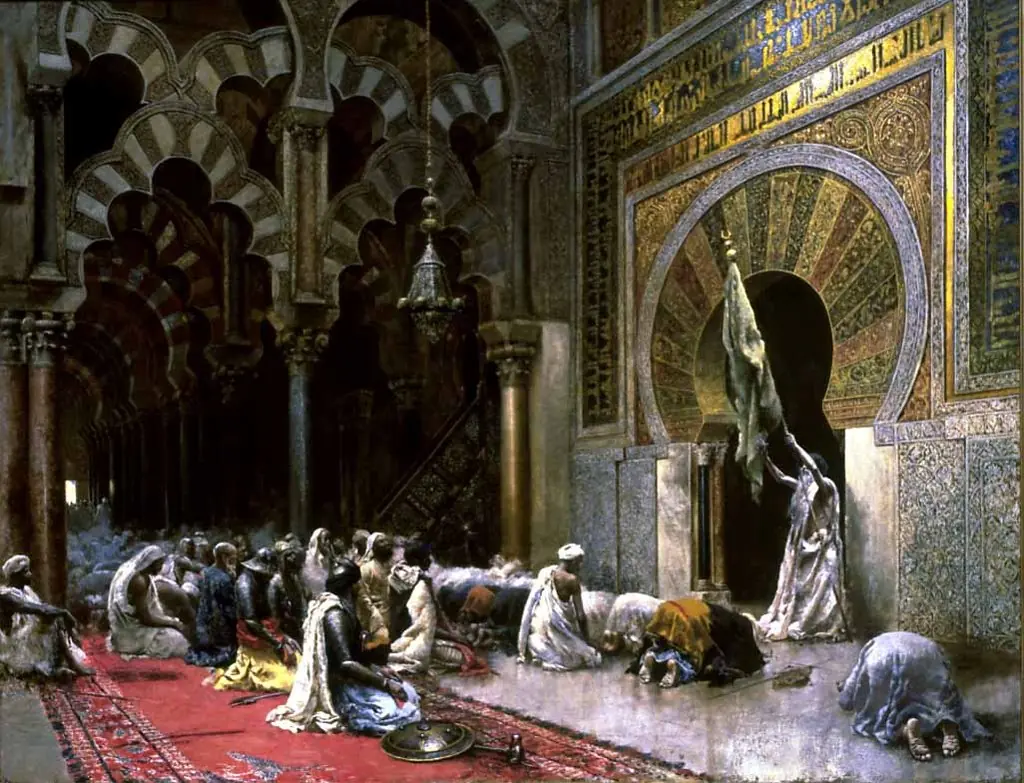 Interior of a Mosque at Cordova, by Edwin Lord Weeks
