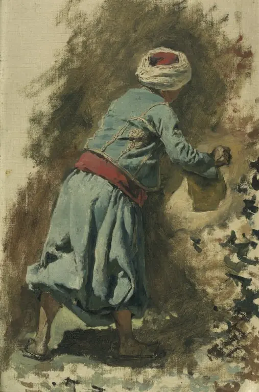 Study of a Moor in Blue, by Edwin Lord Weeks