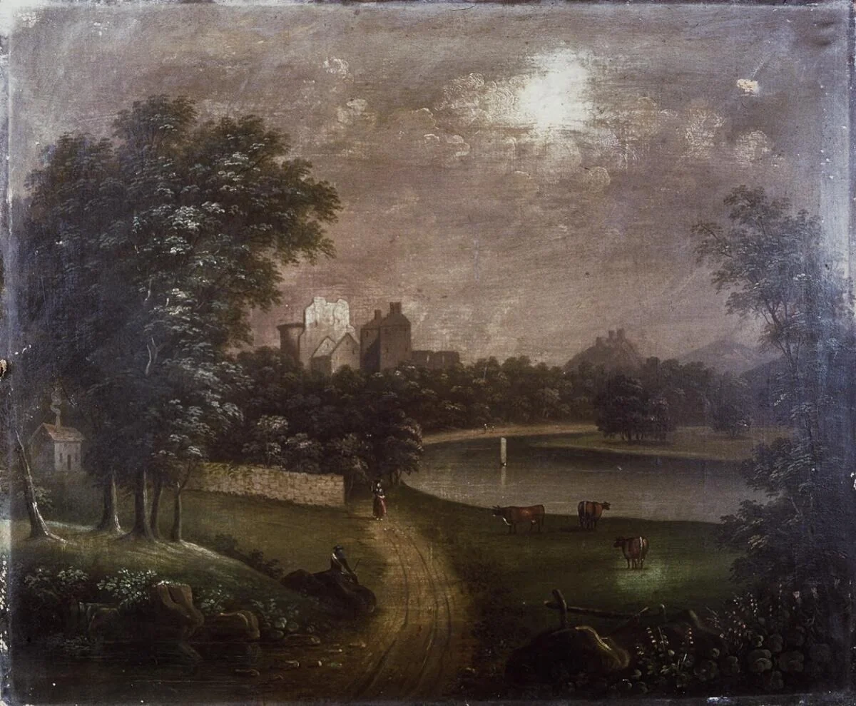 Down Castle looking east, detail