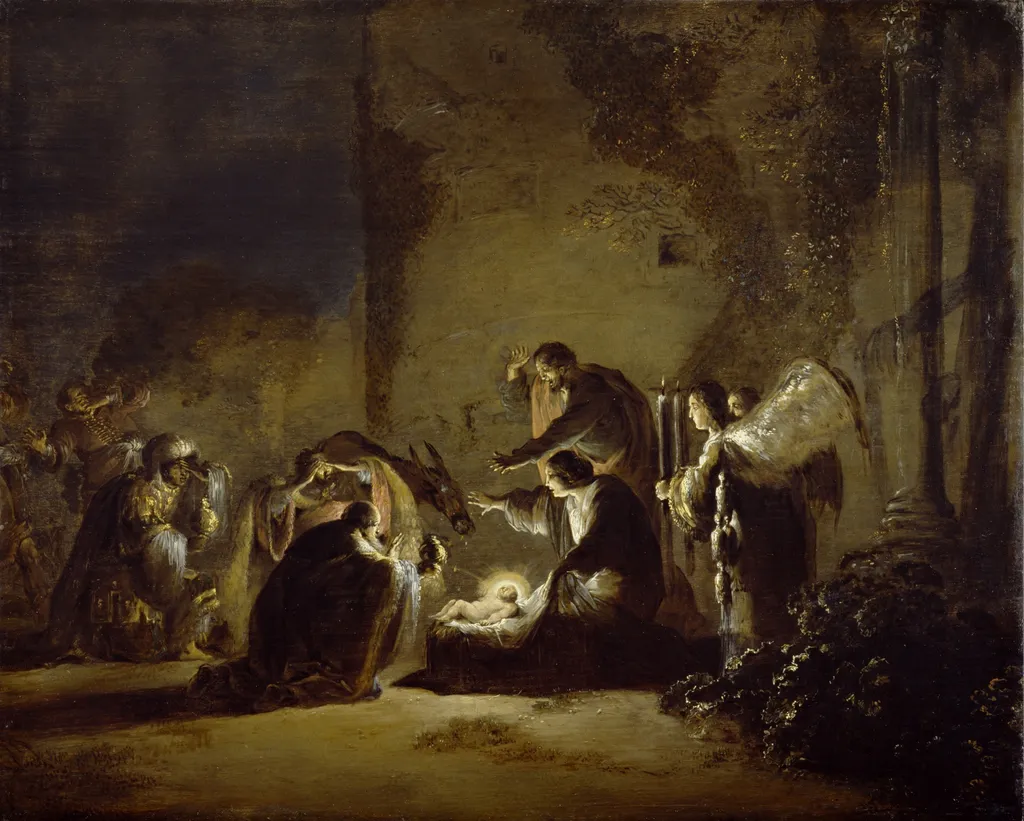 The Adoration of the Magi, by Leonaert Bramer, oil, 1630