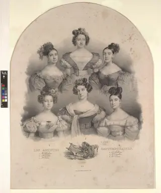Les Artistes Contemporaines, by Llanta, 1832