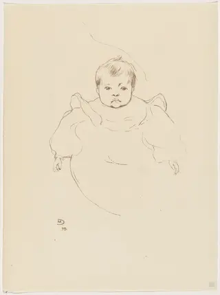 Petit portrait, by Maurice Dumont, ink, 1895