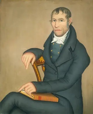 Joseph Slade, by Ammi Phillips, oil, 1816