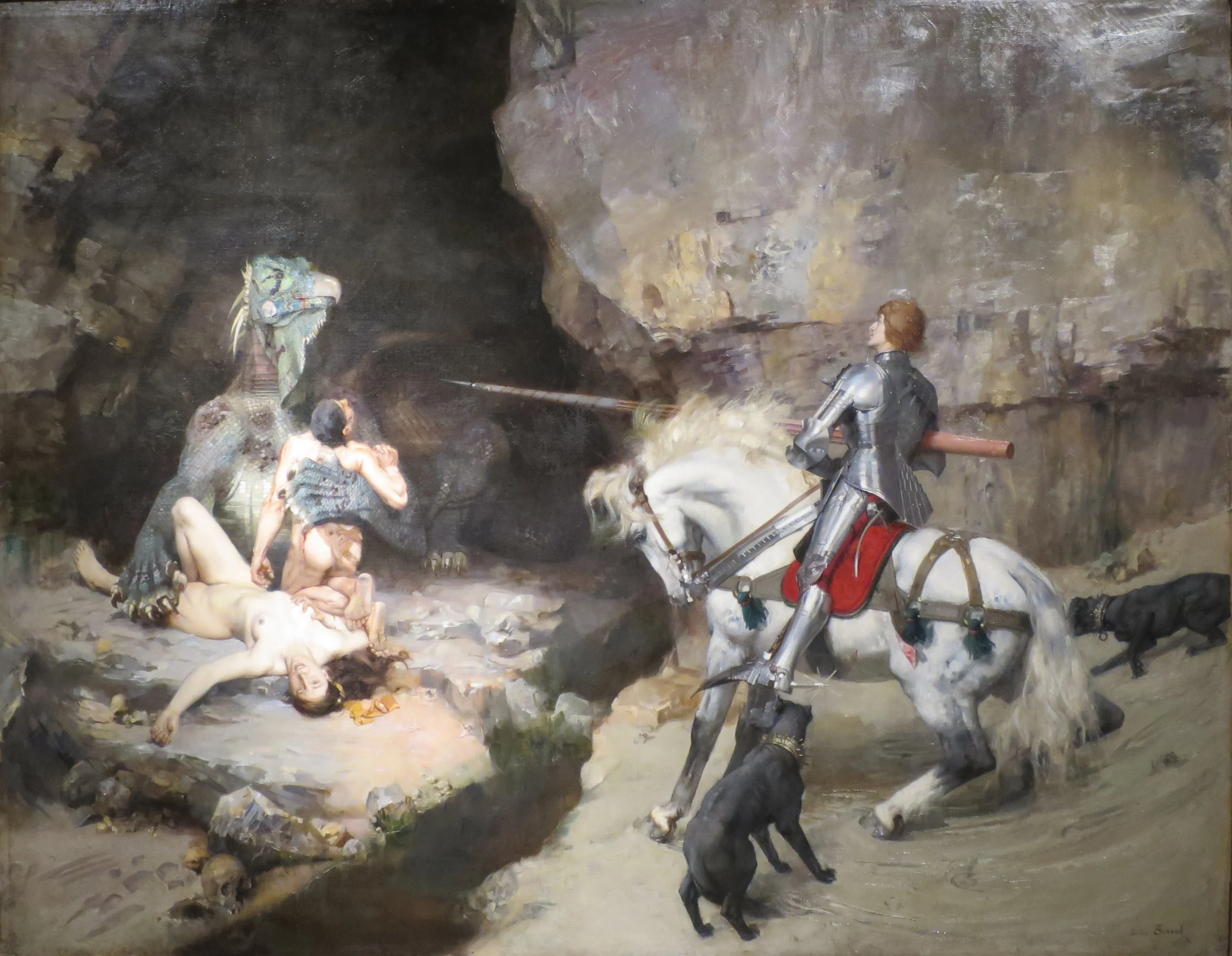 St. George and the Dragon (Saint Georges et le monstre), detail