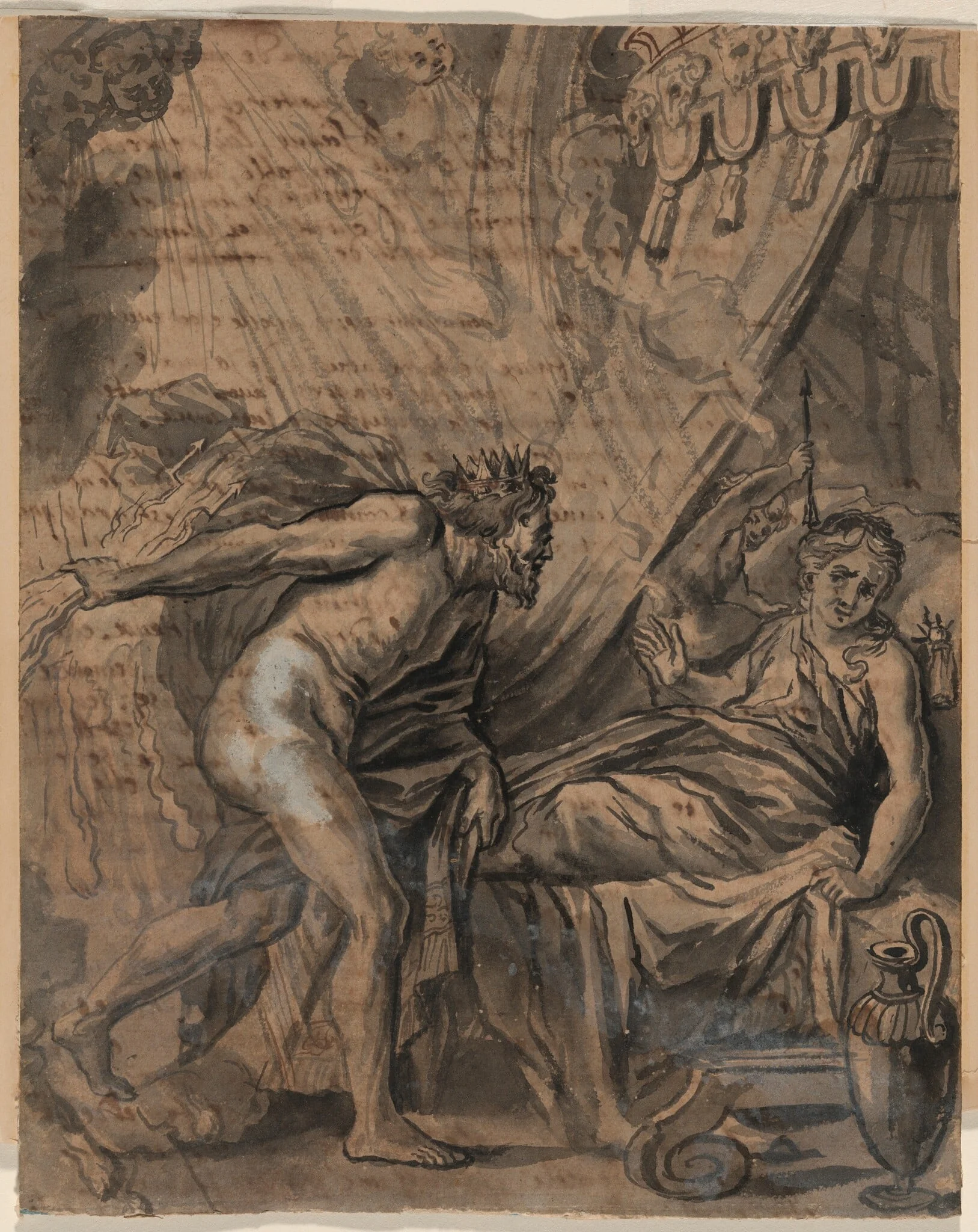 Jupiter and Semele, detail