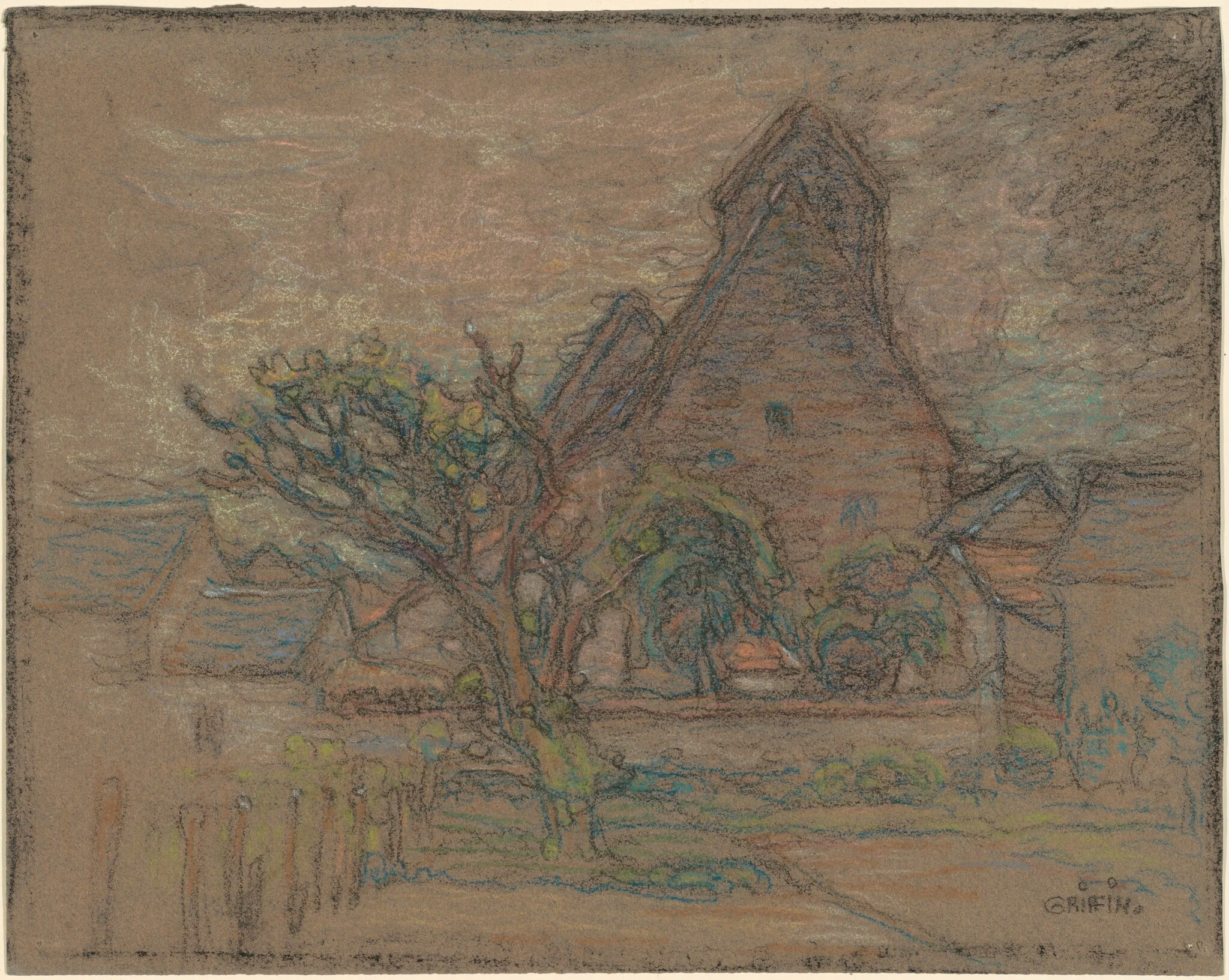 In a French Village, detail