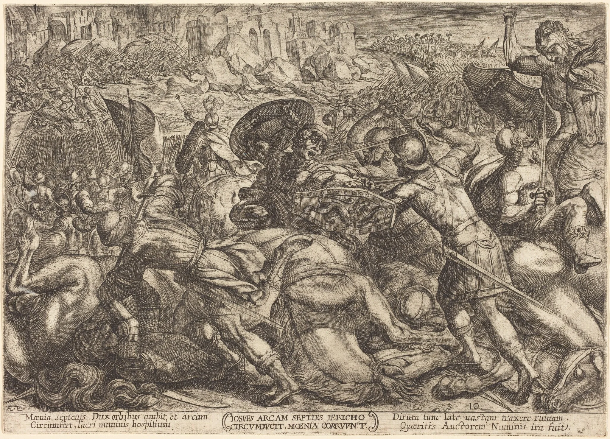 The Taking of the City of Jericho, detail
