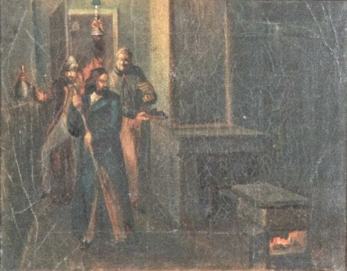 C.A. Rosetti, I.C. Brătianu și Vasile Mălinescu la Paris în 1850, detail