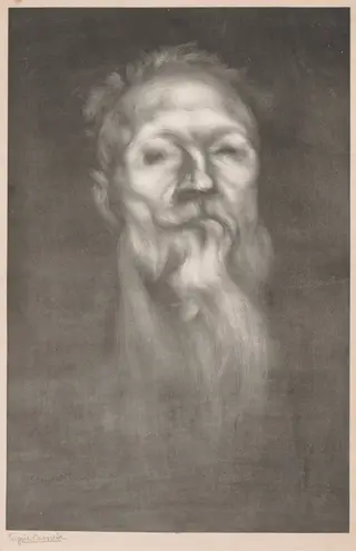 Auguste Rodin, by Eugène Carrière, 1897