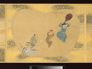 Album of Fan-Shaped Paintings of Figures, Birds and Flowers, by Kano Tsunenobu, unspecified, 1674