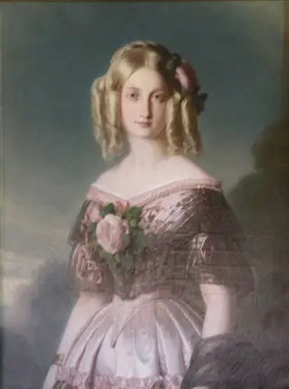 Marie-Caroline-Auguste de Bourbon-Salerne, Duchess of Aumale, by Franz Xaver Winterhalter, oil, 1847