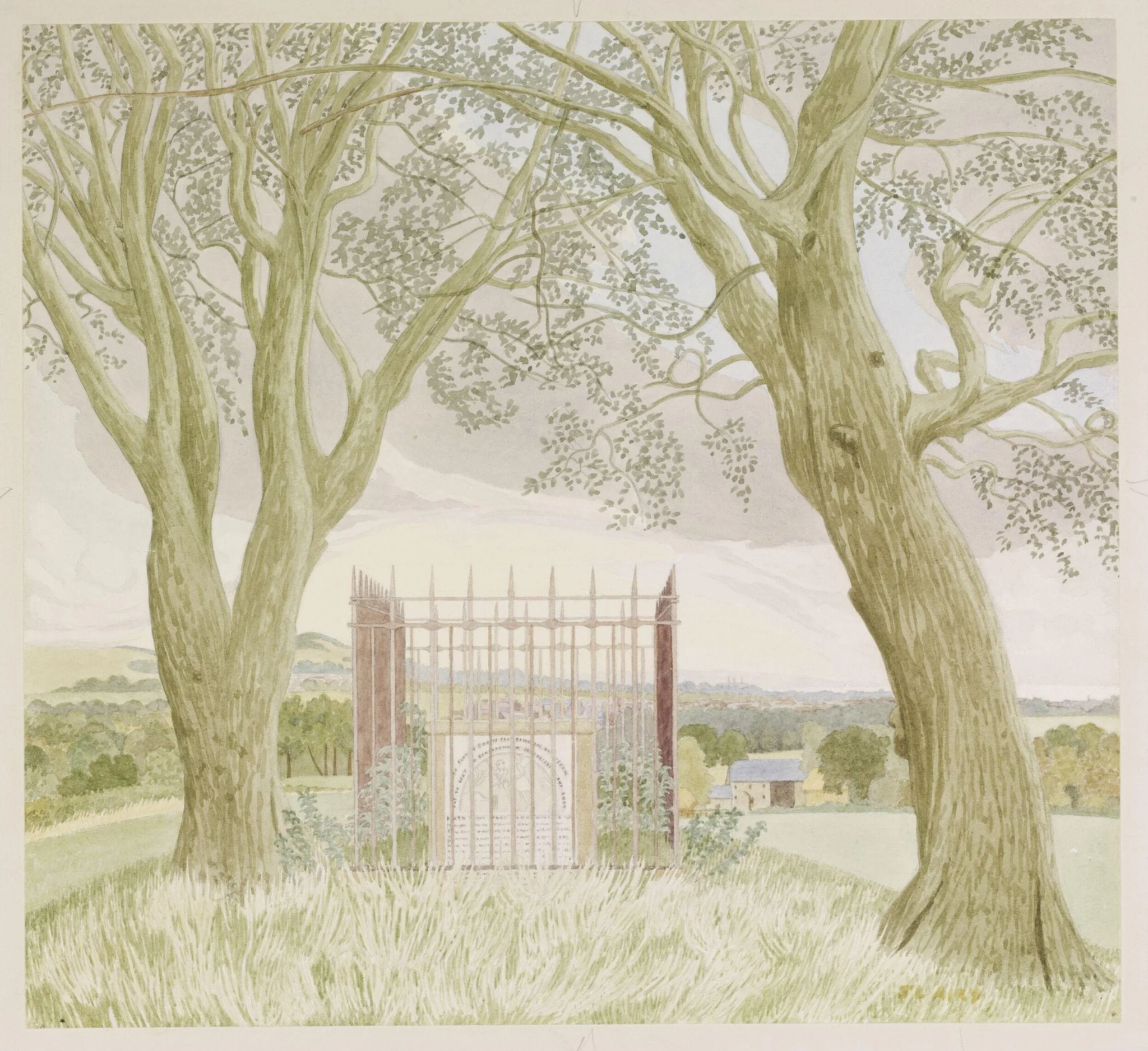 The Miller's Tomb, Highdown Hill near Goring-by-the-Sea, detail