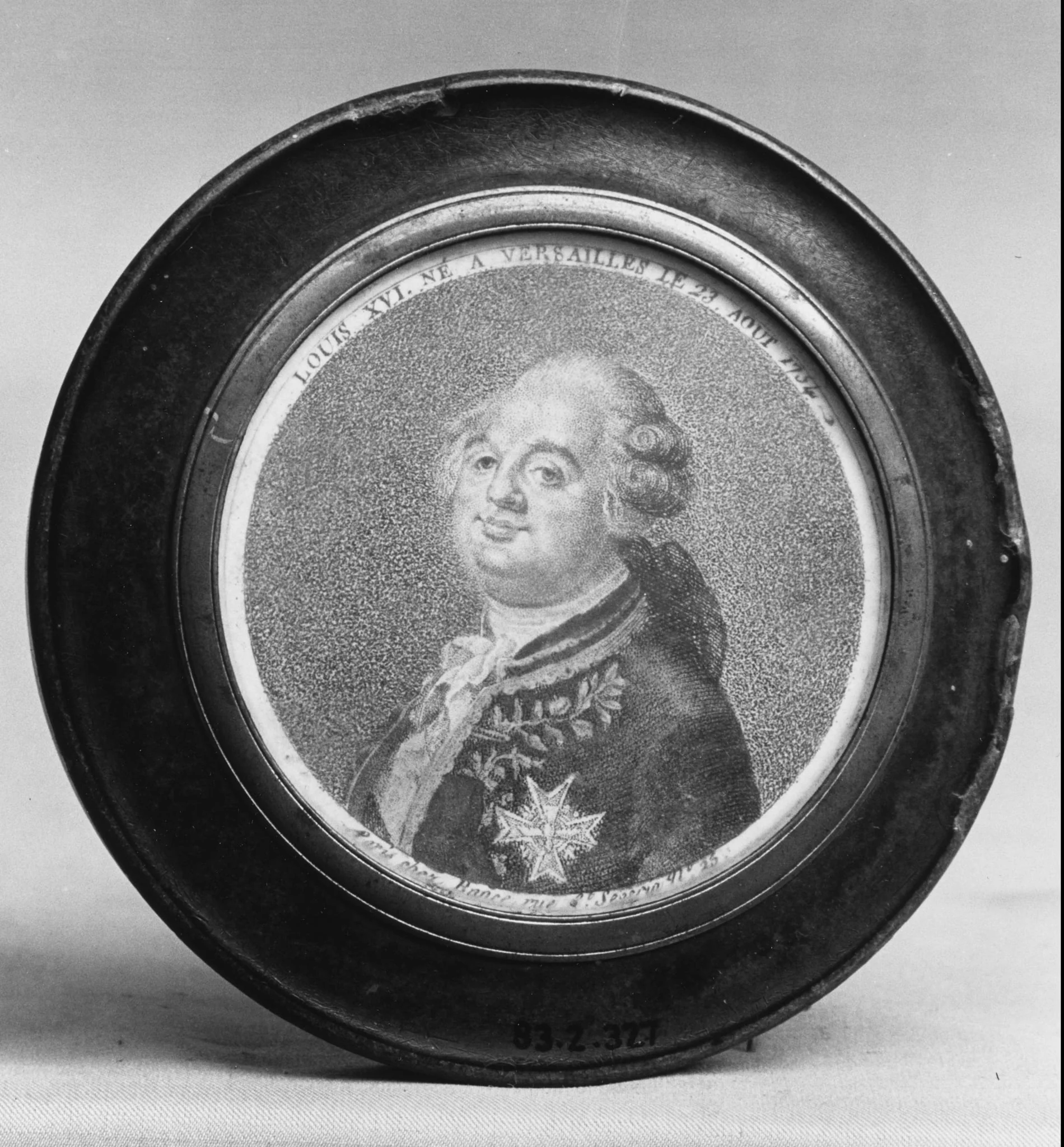 Portrait Miniature of the Marquis de Lafayette, detail