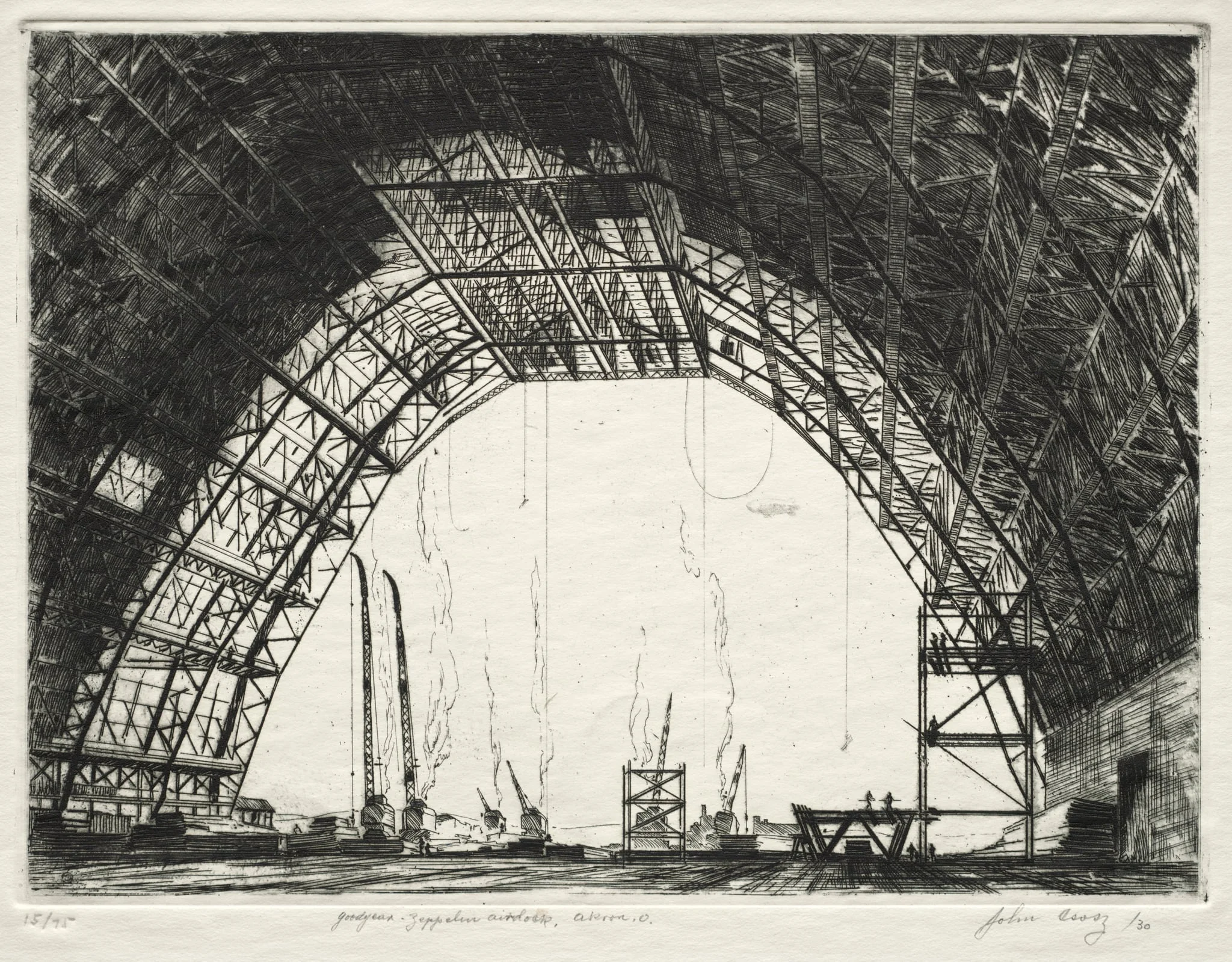 Goodyear Zeppelin Air Dock, detail