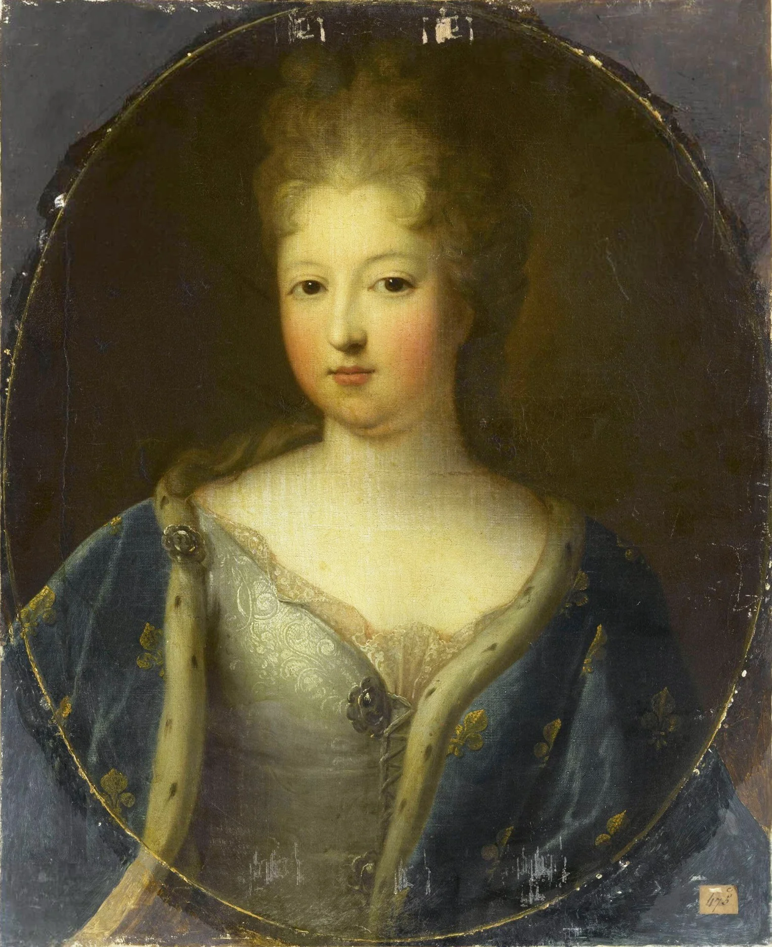 Portrait of Françoise-Marie de Bourbon, detail