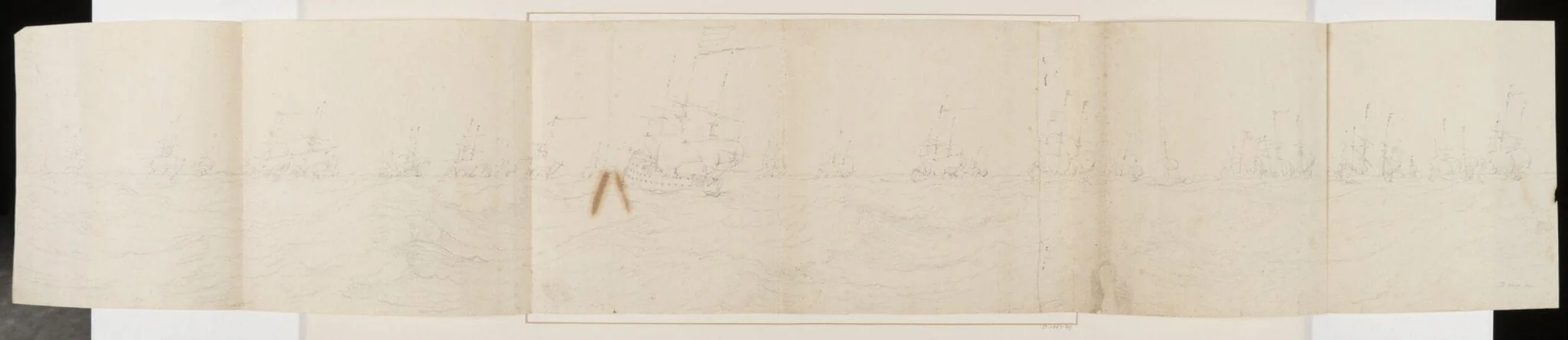 The Dutch Fleet in a Strong Breeze, detail