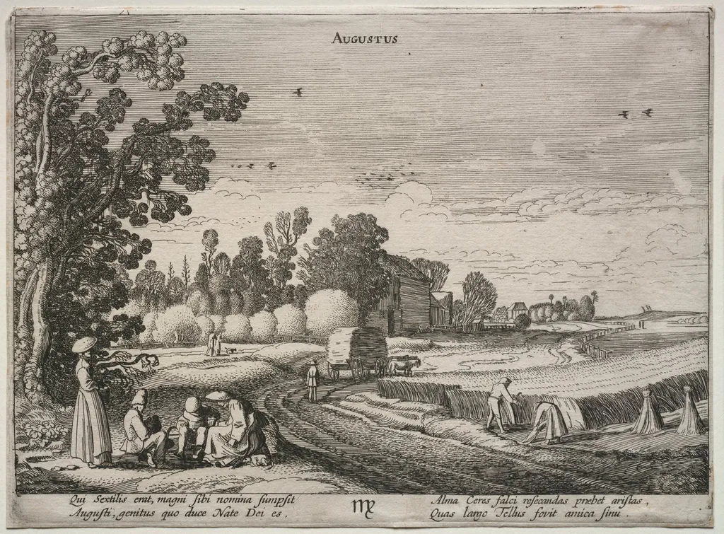 The Twelve Months: August, by Velde, Jan van de, II, 1613
